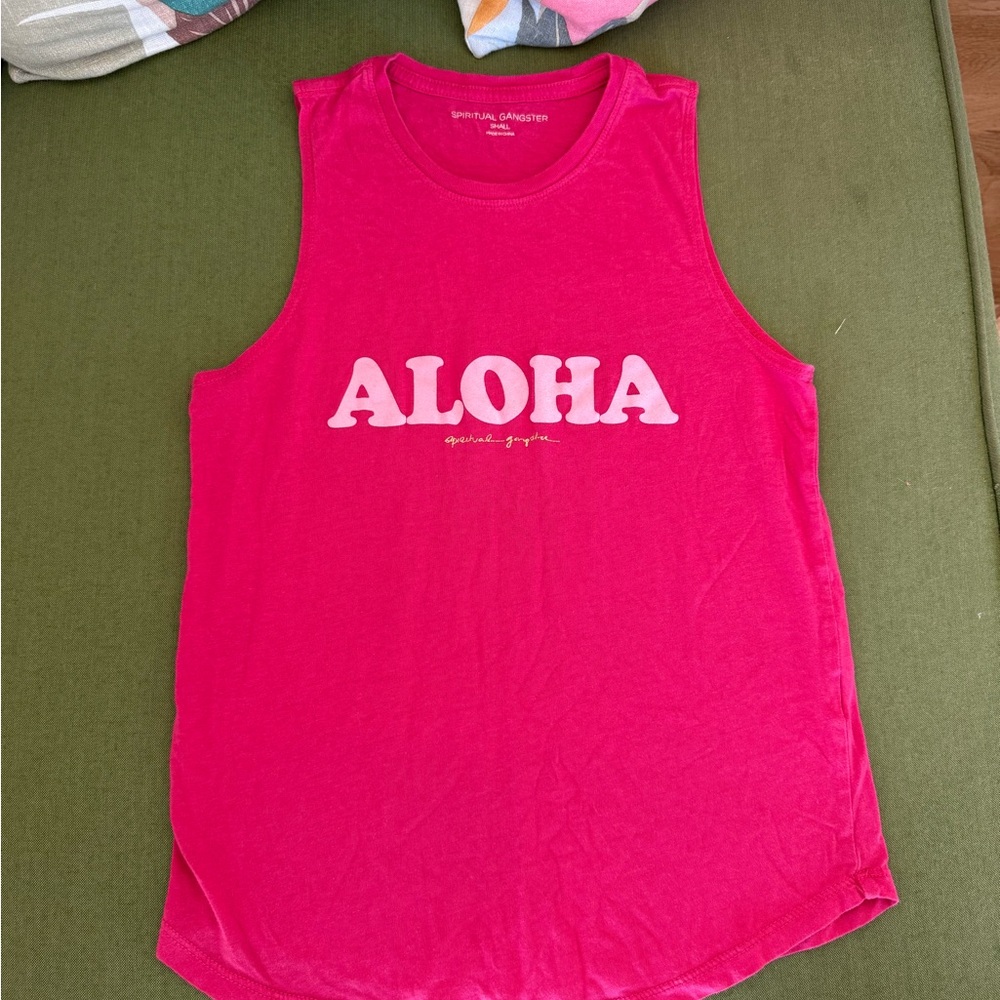 Spiritual Gangster Vibrant Pink Tank
